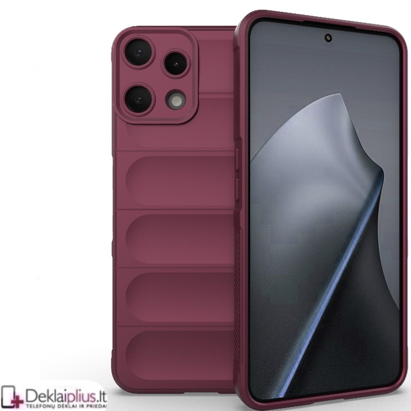 Magic Shield guminis dėklas su kameros apsauga - bordo spalvos (Nothing Phone 3A Lite) Magic Shield guminis dėklas su kameros apsauga - bordo spalvos (Nothing Phone 3A Lite)